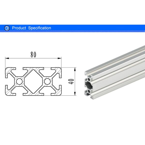 Extruded Aluminum Rails With T - Slots , T Slotted Aluminum Extrusions Fittings