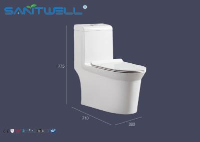 Tamanho do WC 710*380*775mm da porcelana do toalete da única unidade SWS61011, branco um toalete da parte