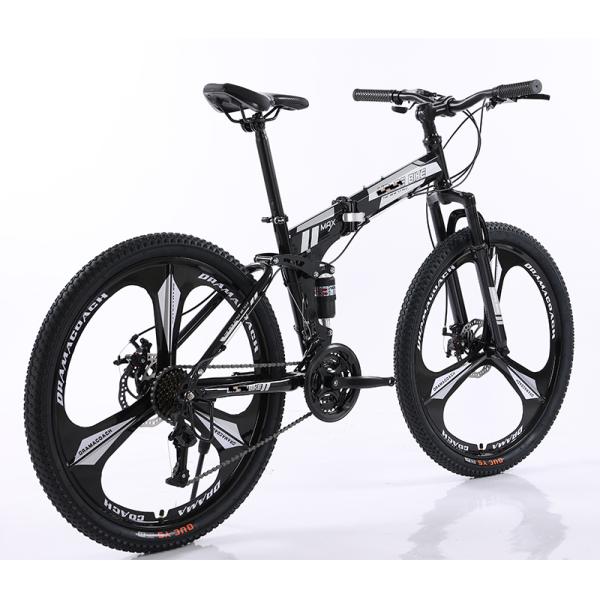 GOMID Foldable Bike Full Suspension Folding Mountain Bike 27.5 29 Custom Bicycle with L-TWOO A2 SF 3*7 Speed Shift Lever