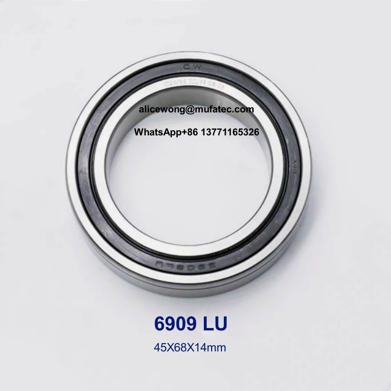 6909 LU 45X68X14mm Automotive Bearings Thin Wall Ball Bearings 2RS Seal Type