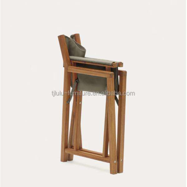 Emballage du courrier Chaise extérieure moderne nordique avec bois massif et design pliable