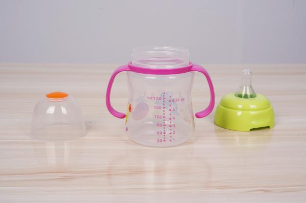 Derrame não 2 em 1 meses livre de BPA 6 copo de Sippy do bebê de 6 onças