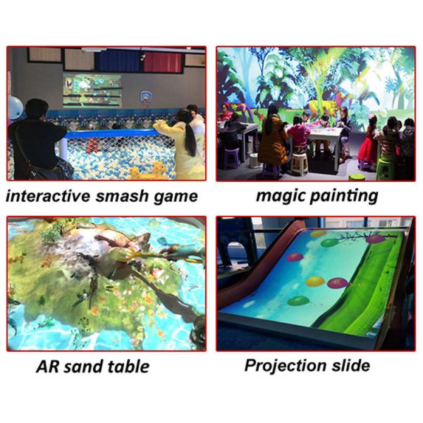 Trampoline Interactive Floor Projector Indoor 30 Games 1 Computer Integrated Host