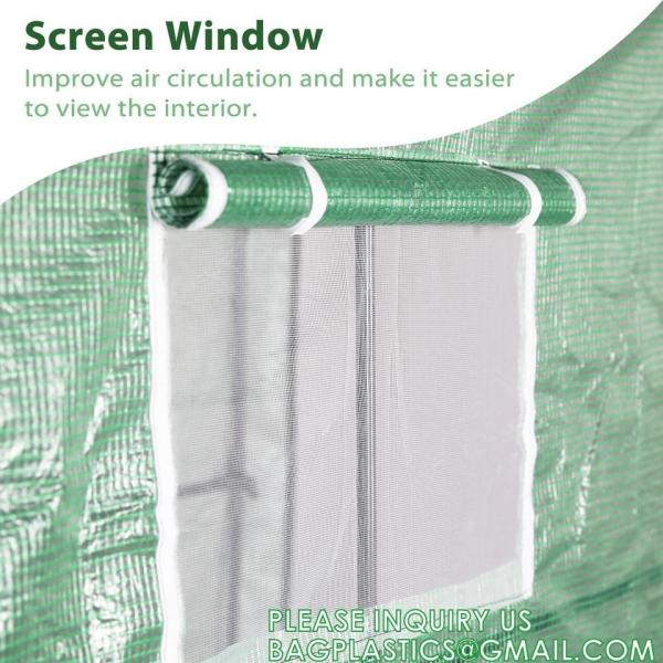 Heavy-Duty Poly Balcony Large Walk In Tunnel Plastic Greenhouse Tent For Winter Indoor Garden Winter PVC Mini