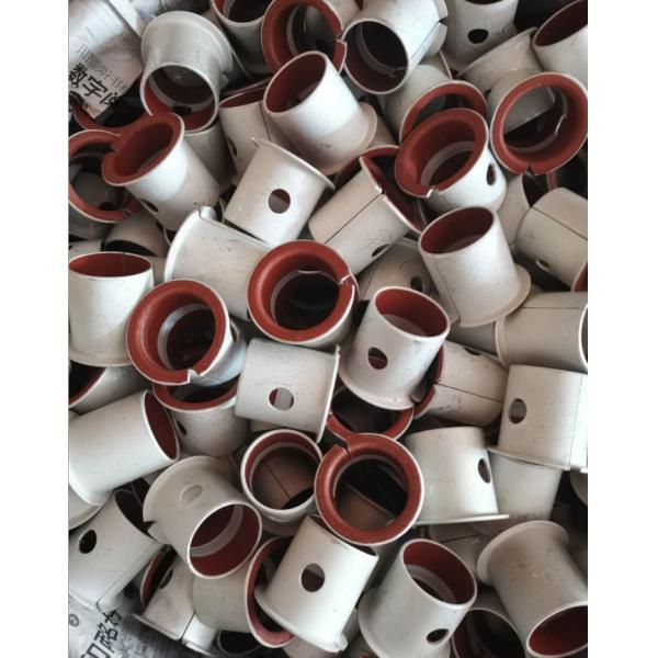 鋼鉄は赤いPTFEを合成のブッシュ フランジを付けたようになったDP4支持した