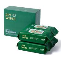 Des lingettes humides pour animaux hypoallergéniques pour chiens 400 numéros Logo personnalisé