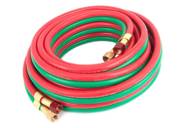 Twin Welding PVC Air Hose High Pressure / Rubber And PVC Fiber Flexible Air Hose