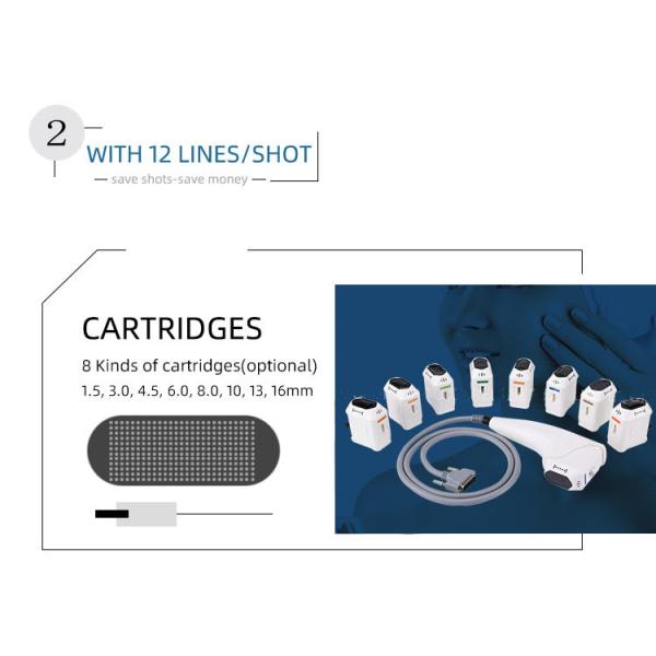 5 máquina de las manijas HIFU RF, máquina del tratamiento de 240V HIFU