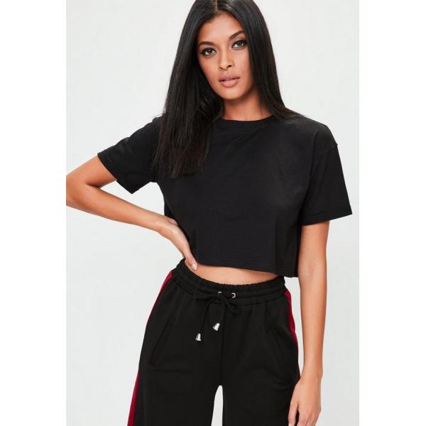 Petite Clothing Black Roll Sleeve T Shirt Women