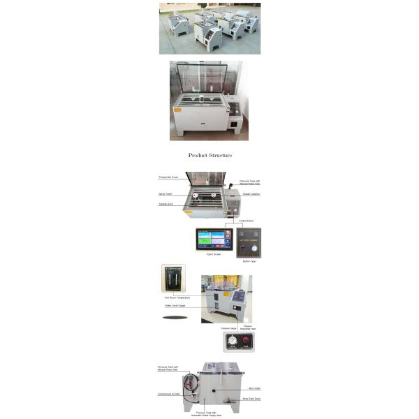Камера теста брызг соли оборудования лаборатории 800L Анти--корозии PVC материальная