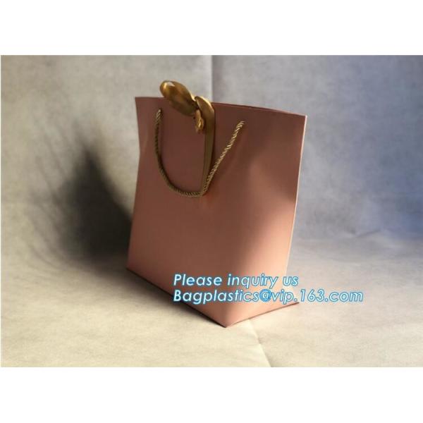 Handle Kraft Paper Flower Bag Wedding Confetti Cones Shaped Bouquet Bag Plant Bag Creative Flowers Holder Wrapping Gift