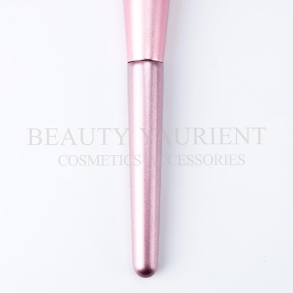 Aluminum Ferrule Synthetic Hair Powder Makeup Brush 18.2cm Length