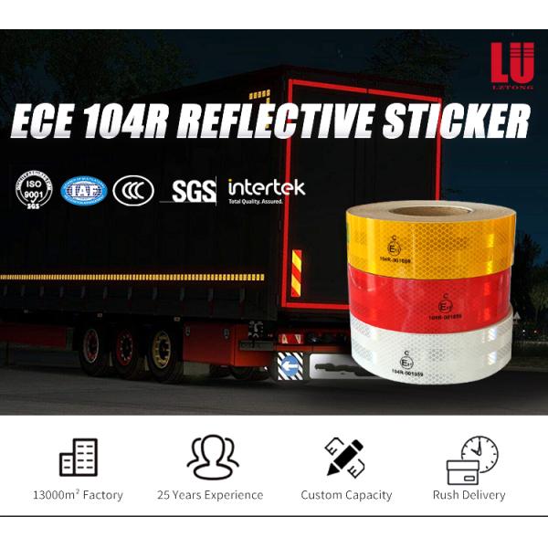 Emark E11 ECE High Visibility White Yellow Red Emergency Vehicle Reflective Tape