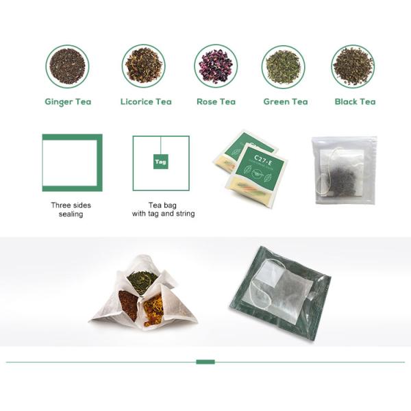 Tea Powder Sachet Pouch Packing Machine 12ml Filling 40bags/Min