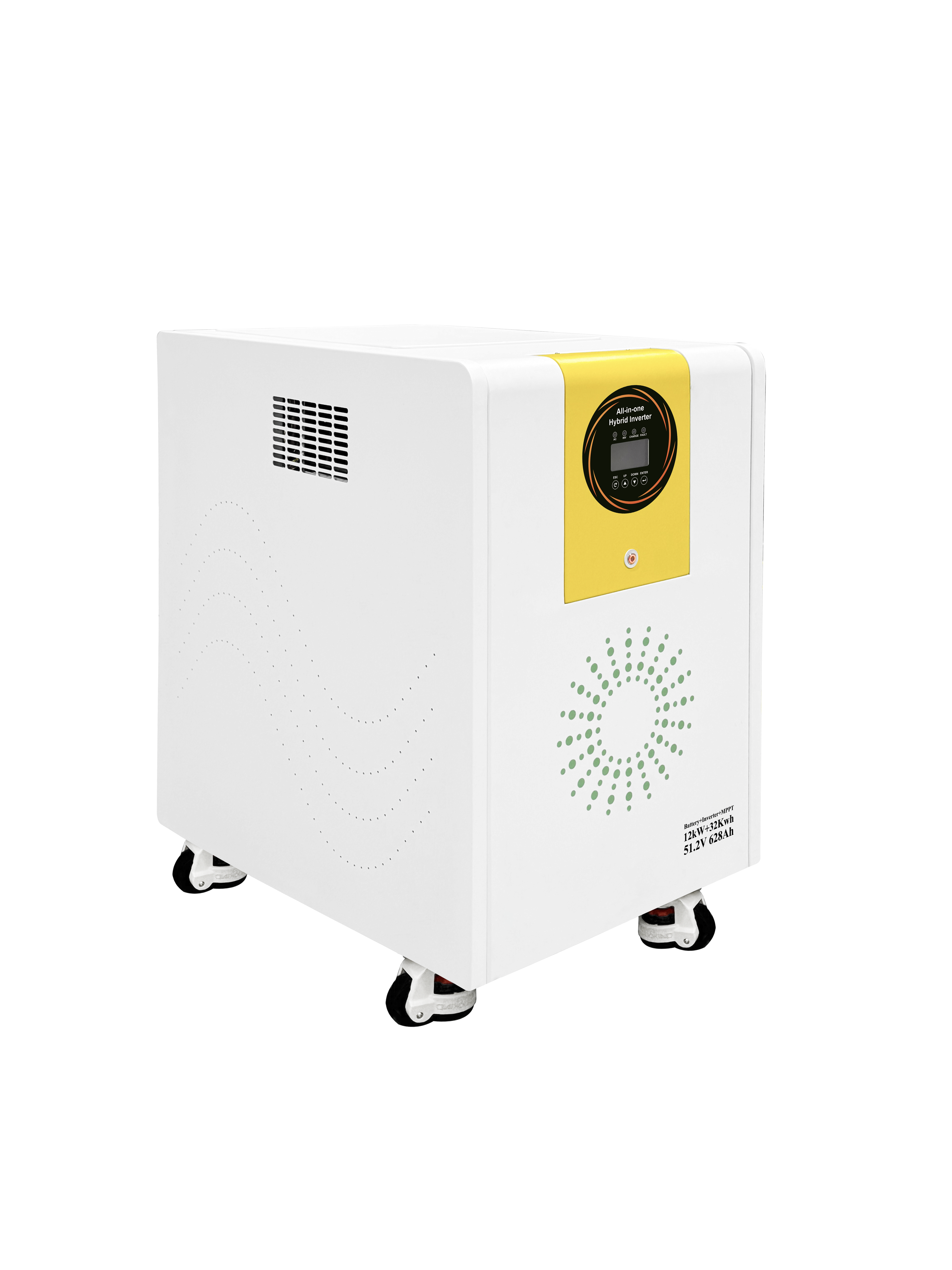 All in One Hybrid Energy Storage System 12KW 32KWh 51.2V 628Ah LiFePO4 Battery Built-in MPPT Solar Inverter