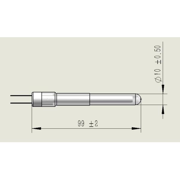 110W Максимальная рабочая температура 600-1100C Дымный папочка полностью керамический модернизированный горячий рот для пелетных грилей