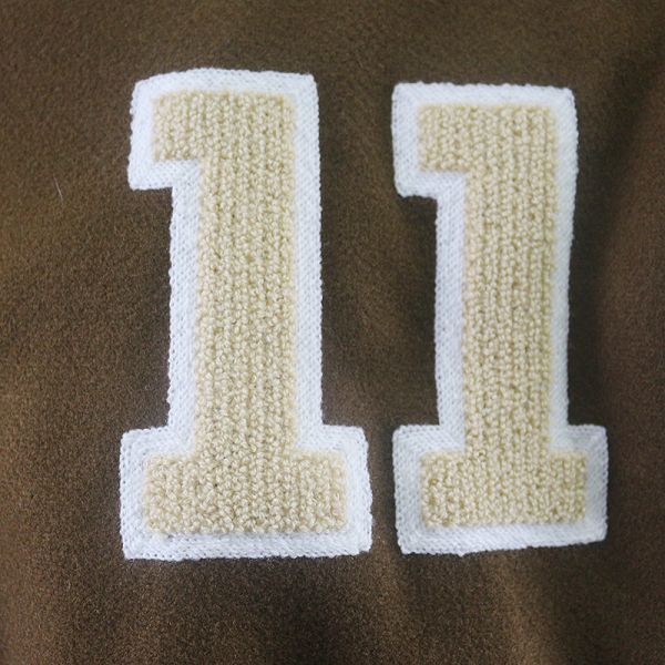 Men's Stand Baseball Jacket Double-faced Woolen Goods Varsity Jacket Custom Embroidered Chenille Patch Letterman Jacket