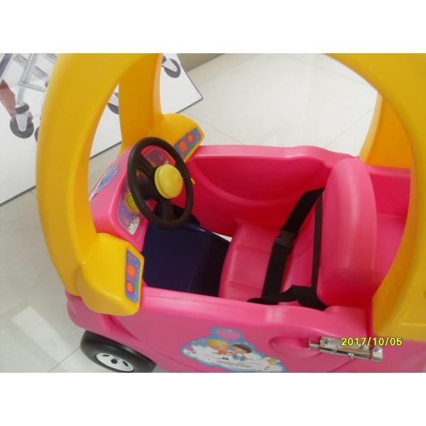 95L Low Carbon Steel / Plastic Children Shopping Cart With Red Powder Coating