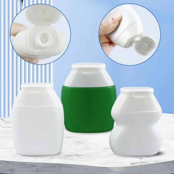 40ml 45ml 60ml Plastic HDPE PP Squeeze Honey Tomato Sauce Concentrated Juice Water Enhancer Bottle With Silicone Valve