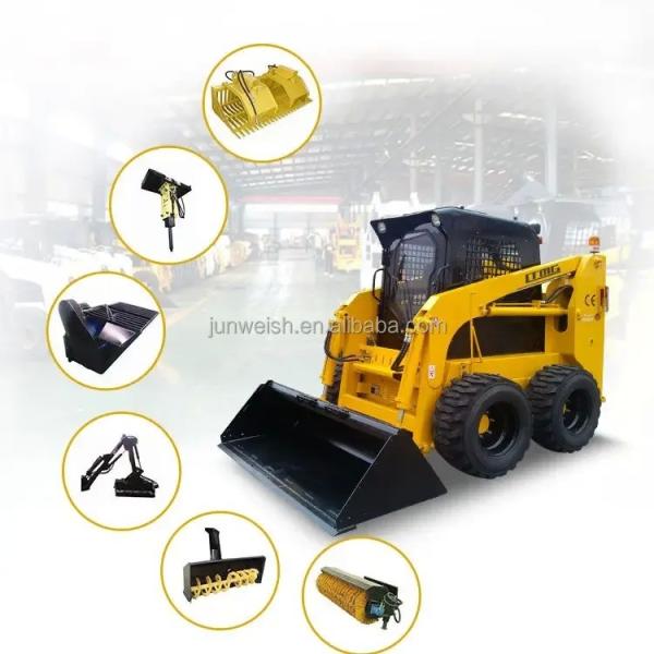 Yanmar Engine Fully Hydraulic Skid Steer Loader with Ce Certification and Attachments