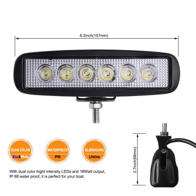 Dual Color 18W 6.2inch LED Spreader Lights