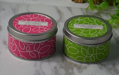 Soy Wax Scented Tin Candles , Handmade Non Toxic Long Lasting Scented Candles