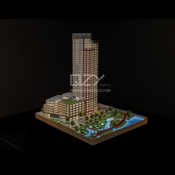 Modèle de terrain britannique Modèle miniature à l'échelle architecturale 1/200 pour présentations et affichages professionnels