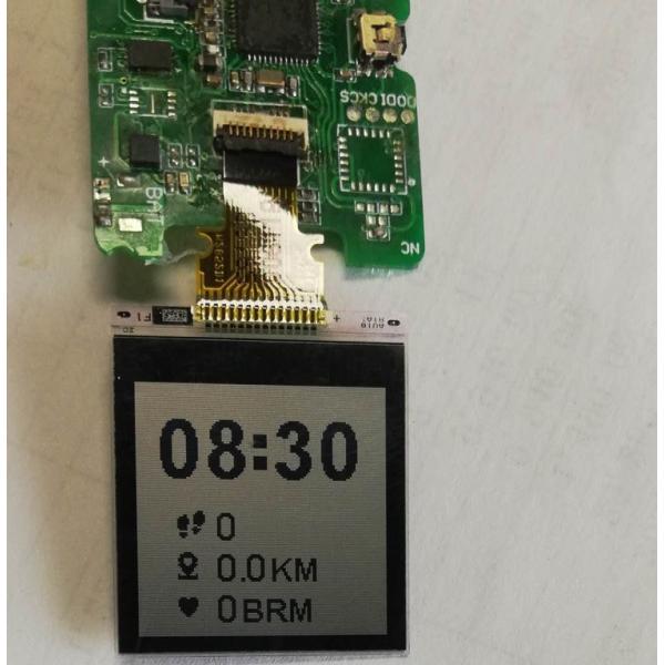 1.0 дюймов МЕМОРИЯ Точковый матричный ЖК-модуль, 128x128 10 PINS SPI Интерфейс Полупрозрачный