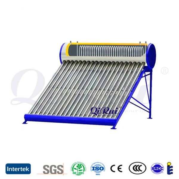 Wholesale 150L 200L 250L 300L Heat Exchanger Vacuum Tube Solar Boiler Price Pre-Heated Home Geyser Pressurized Solar Powered Heater Hot Water Heating System