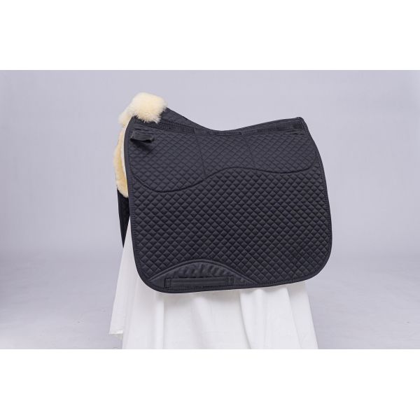 Sheepskin Correction Saddle Pad DR Style 6 Pockets System With Inserts Genuine Australia Sheepskin A Grade