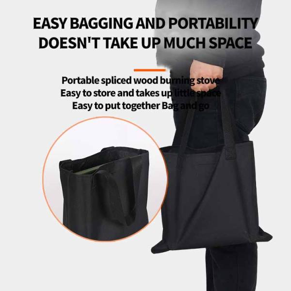 Embroidery or Printing Fire Pits Portable Wood Burning Stove for Camping and Hiking