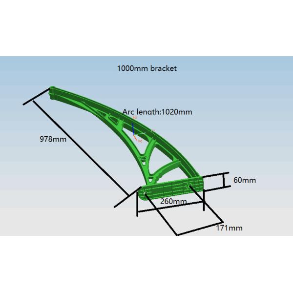 600 support en plastique réglable en longueur
