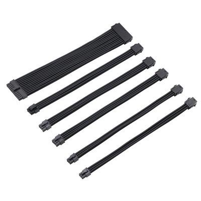 Extension Cord ATX Power Supply Cord Extension Cable Kits Black color