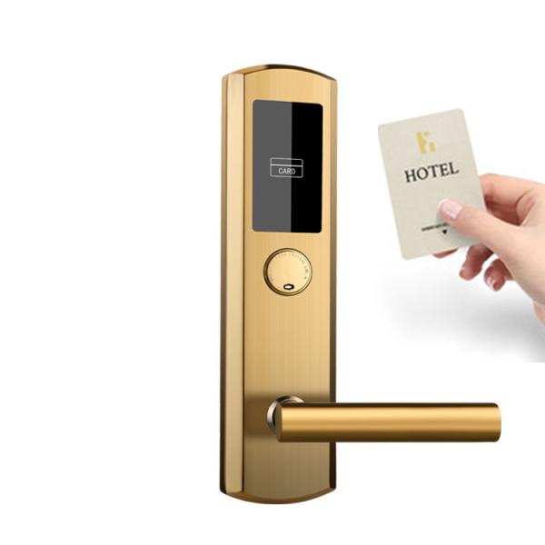 304 de acero inoxidable Tarjeta de llave de hotel Cerraduras inteligentes de puertas con software gratuito para PC