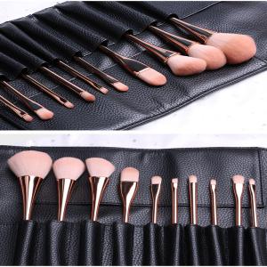 Brosse de fard à paupières de quartz de Rose petite, logo synthétique plat d'OEM