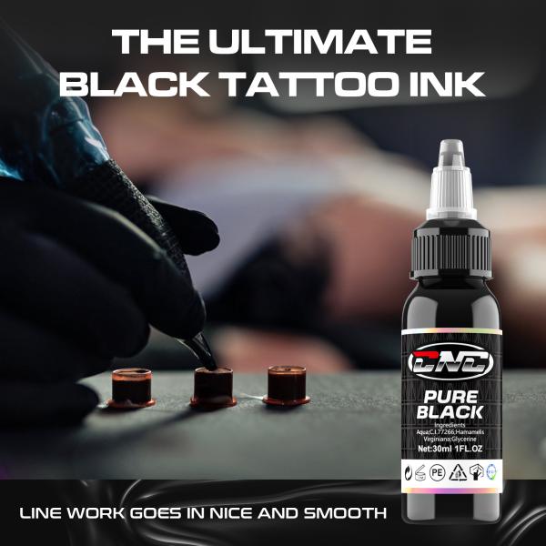 Easy Coloring 30ML Darkest Black Tattoo Ink REACH Certified