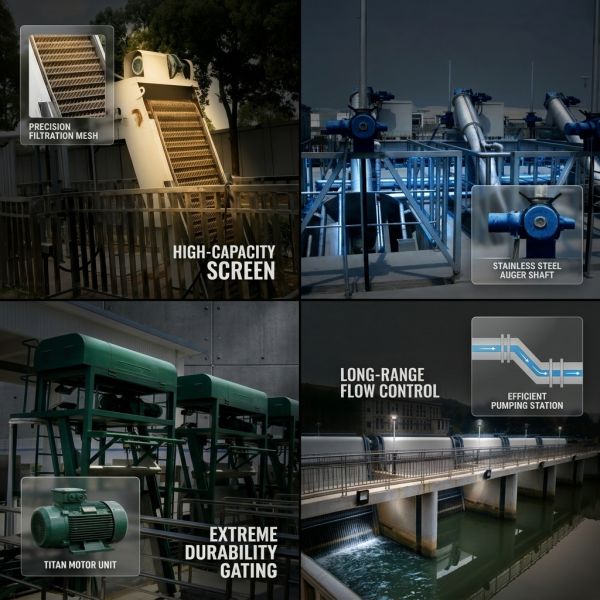 Perforated Fine Screen 0.5mm – 5mm Mechanical Bar Screen SS316L Ultra-Fine Wastewater Screening System