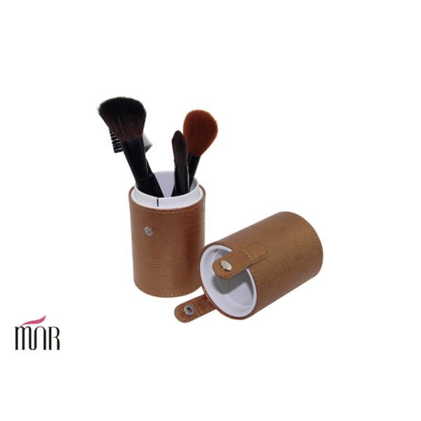 Kinds Of Nylon Hair Falt Brush Makeup Brush Cylinder With Yellow The Straight Cup Package