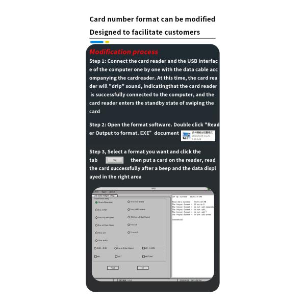 Factory Direct Sales Smart NFC USB ID Card Reader RFID Desktop 125Khz Contactless Skimmer Card Reader