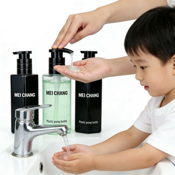 Hexagonal PCR PET Shampoo Bottle with Leak-Proof Pump and Customizable Design for Premium Shower Gels