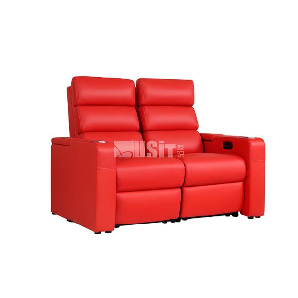 Recliner de Home Theater posant le sofa étendu en cuir véritable de puissance de cinéma
