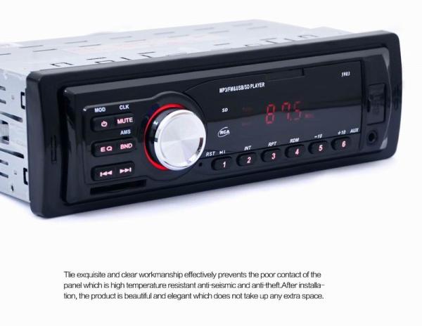 Ouchuangbo car mp3 media player audio stereo with radio USB SD aux 5v charing