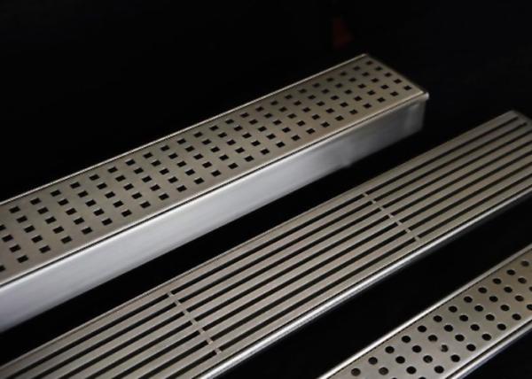 Easy Installation Stainless Steel Drain Grate With Flat Surface / Curved Grid Type