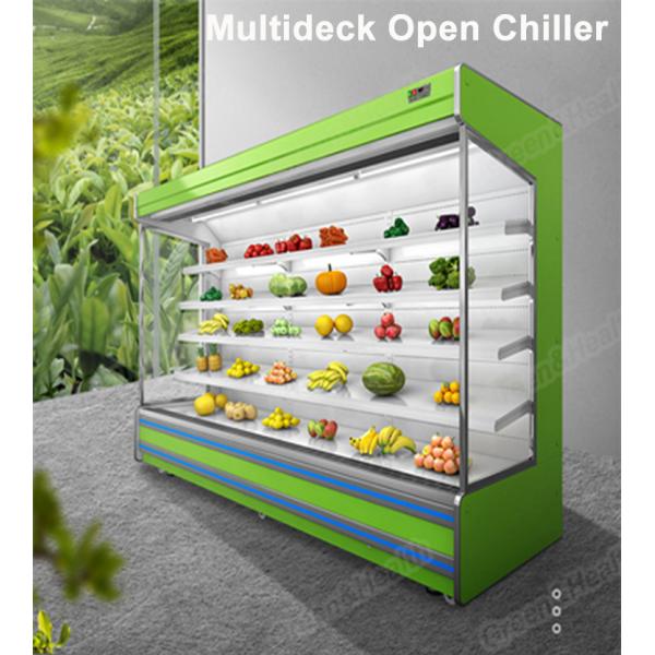 Холодильник торгового центра плода сока Multideck охладителя овоща под открытым небом