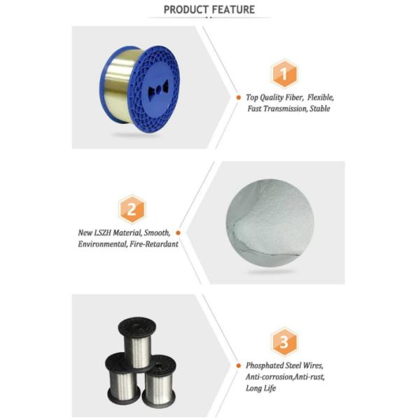 Чернота одиночного режима кабеля стекловолокна G657A2 на открытом воздухе крытая