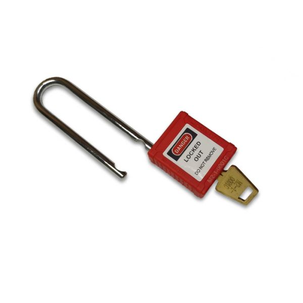 Key Retaining LOTO Safety Padlock With Steel Or Nylon Shackle Customizable