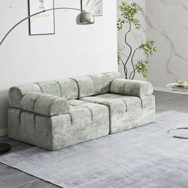 Modern Living Room Furniture Set Convertible Couch Bed Sectional Sofa Wholesale Foam Compression