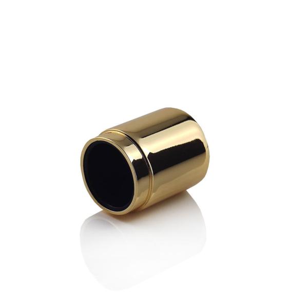 Luxury Private Label Custom Mold Design Your Own Perfume Gold Chrome Electroplated Zinc Alloy Cap For Perfume Packaging