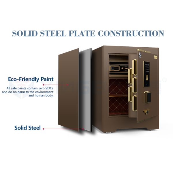 H580mm Dual Alarm System Commercial Safe Box 3D Stereo Soft Leathe Digital Security