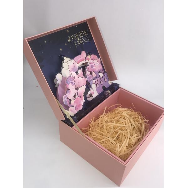 Customized Size Surprise Gift Packaging Box with 3D Cardboard Rigin and Coated Paper